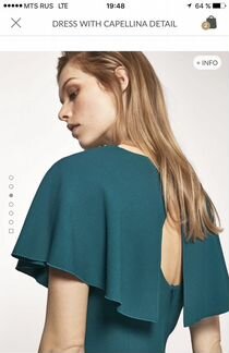 Новое изумрудное платье Massimo Dutti